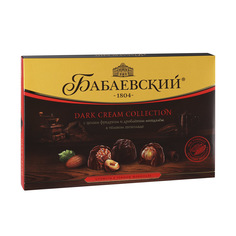 Набор конфет Бабаевские Dark cream collection Цельный фундук и дробленный миндаль 200 г Бабаевский