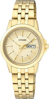 Японские наручные женские часы Citizen EQ0603-59PE. Коллекция Basic