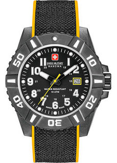 Швейцарские наручные мужские часы Swiss military hanowa 06-4309.17.007.79. Коллекция Black Carbon