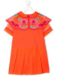 Gucci Kids платье с цветочным принтом