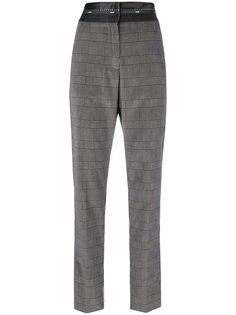 MSGM high waist checked trousers