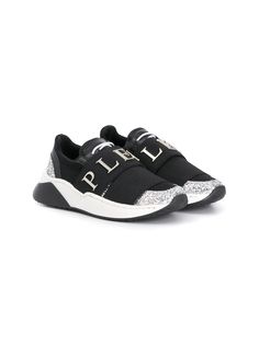 Philipp Plein Junior кроссовки с ремешком и логотипом