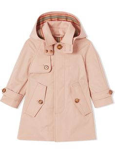Burberry Kids пуховик со съемным капюшоном