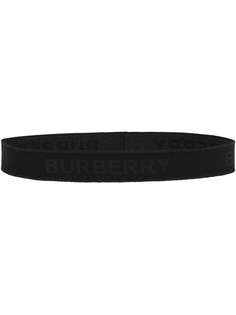 Burberry жаккардовая повязка на голову с логотипом