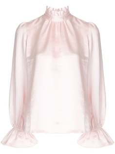 Cynthia Rowley блузка Ezra с оборками на воротнике