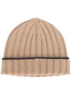 Brunello Cucinelli stripe beanie