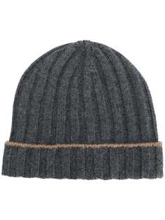 Brunello Cucinelli шапка бини в рубчик