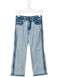 Nº21 Kids джинсы с эффектом потертости и вставками