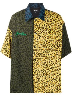 Just Don рубашка с леопардовым принтом