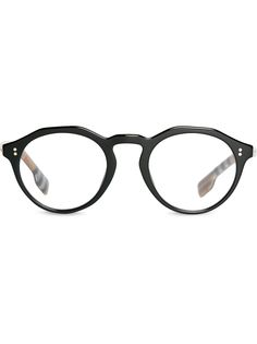 Burberry Eyewear круглая оправа в клетку Vintage Check