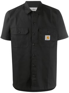 Carhartt WIP рубашка с нашивкой-логотипом