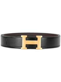 Hermès двусторонний ремень с Н-образной пряжкой Hermes