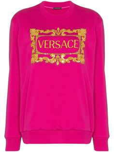 Versace толстовка с принтом Baroque и логотипом