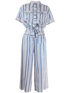Elisabetta Franchi комбинезон широкого кроя в полоску