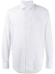 Corneliani рубашка с цветочным принтом