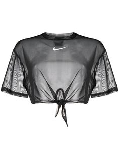 Nike полупрозрачная футболка с узлом