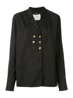 Chanel Pre-Owned двубортная рубашка со складками