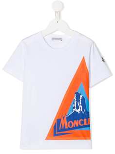 Moncler Kids футболка с графичным принтом