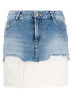 SJYP джинсовая юбка с дутой вставкой
