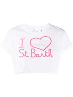 Mc2 Saint Barth укороченный топ Love с логотипом