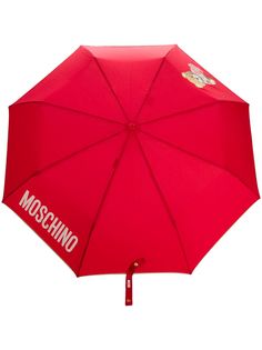 Moschino зонт Teddy Bear с логотипом