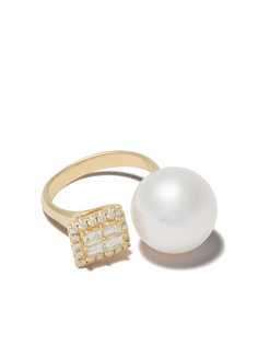 Yoko London кольцо Starlight из желтого золота с жемчугом и бриллиантами