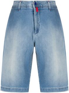 Kiton джинсовые шорты с подворотами