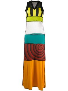Jean Paul Gaultier Pre-Owned платье макси 1999-го года в технике пэчворк