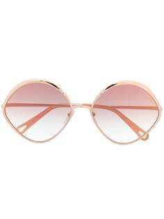 Chloé Eyewear солнцезащитные очки в овальной оправе