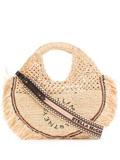 Stella McCartney плетеная сумка-тоут с логотипом