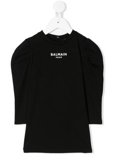 Balmain Kids платье-футболка с логотипом