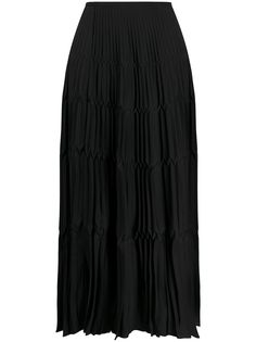 Christian Dior плиссированная юбка миди 1990-х годов