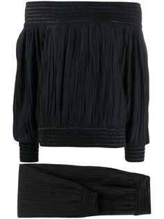 Issey Miyake Pre-Owned присборенный топ и брюки 1970-х годов