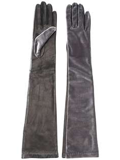 Manokhi длинные перчатки с контрастными вставками
