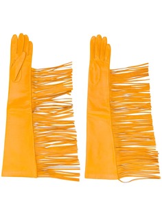 Manokhi фактурные перчатки с бахромой
