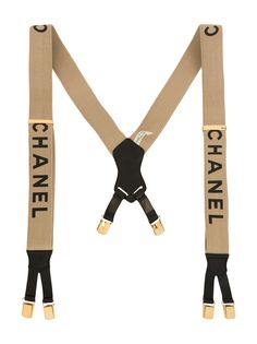 Chanel Pre-Owned подтяжки с логотипом