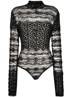 Christian Lacroix Pre-Owned кружевное боди 1990-х годов