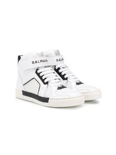 Balmain Kids высокие кроссовки