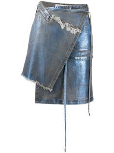 Ottolinger джинсовая юбка с запахом