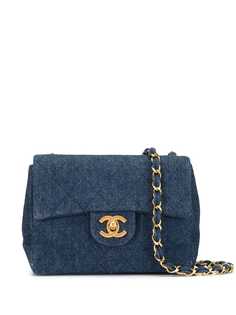 Chanel Pre-Owned стеганая джинсовая сумка на плечо 1990-х годов