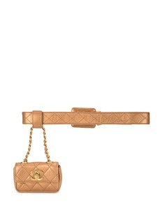 Chanel Pre-Owned стеганая поясная сумка