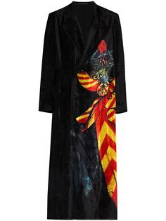 Yohji Yamamoto бархатное пальто