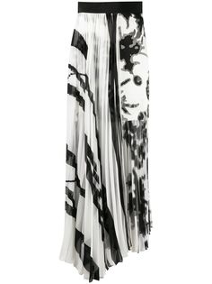Silvia Tcherassi плиссированная юбка с принтом