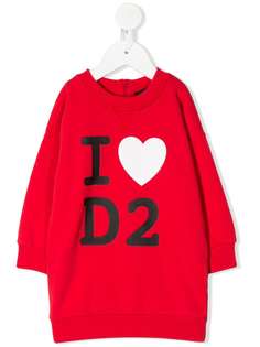 Dsquared2 Kids платье-толстовка с логотипом