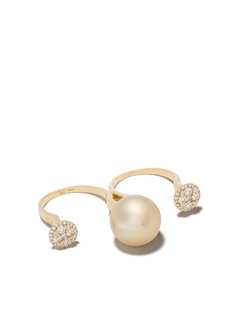 Yoko London золотое кольцо на два пальца Novus