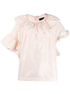 Simone Rocha блузка асимметричного кроя с оборками