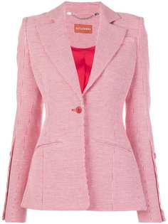 Altuzarra приталенный блейзер в клетку гингем