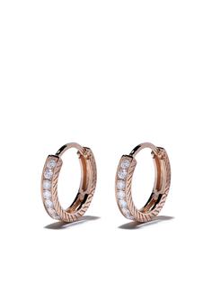 Loree Rodkin золотые серьги-кольца с бриллиантами