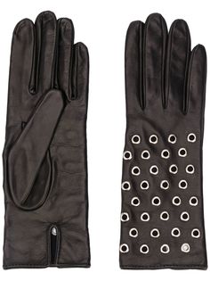 Manokhi фактурные перчатки с люверсами