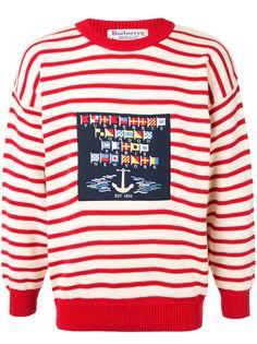 Burberry Pre-Owned полосатый джемпер